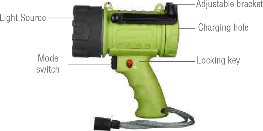 Diving spotlight FT-6001-A