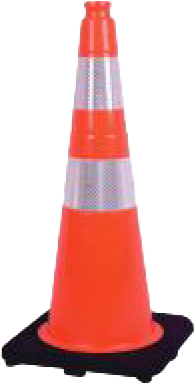 28" Slim Body PVC Traffic Cone