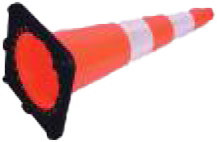 28" Slim Body PVC Traffic Cone